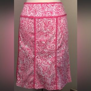 Norton McNaughton Stretch Pink Floral Skirt, Size 14